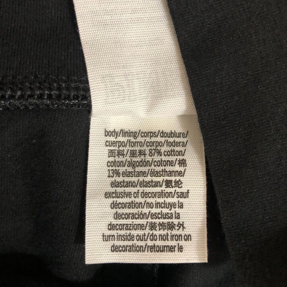 Victoria Secret PINK Leggings Large Black Yoga Spellout Logo Workout Athleisure - Picture 4 of 8